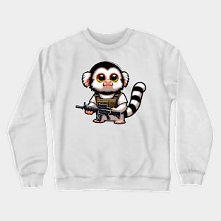 Tactical Marmoset Monkey Crewneck Sweatshirt